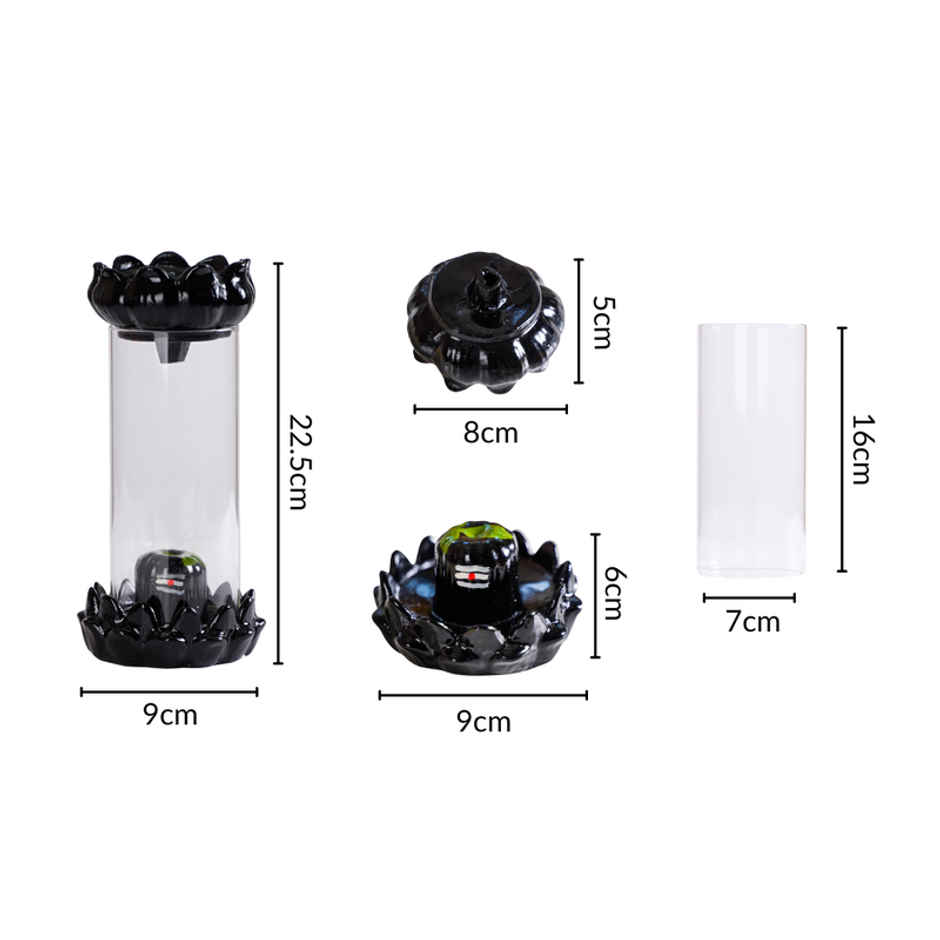 Nestasia Shivling Fountain Incense Holder