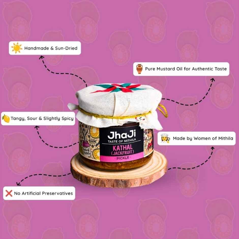 JhaJi Taste of Mithila Jackfruit Pickle Kathal ka Achaar