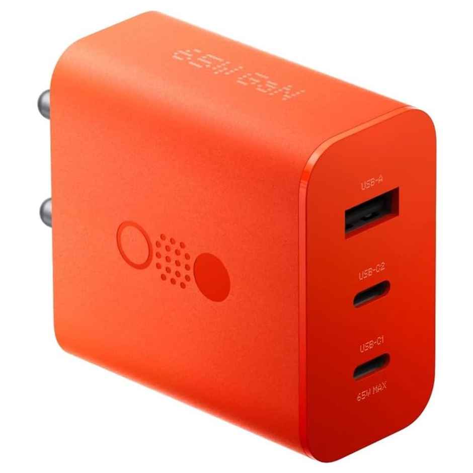 Ailkin 65W GaN Fast Charger | Triple Port Adapter for Nothing Phone | iPhone|Orange