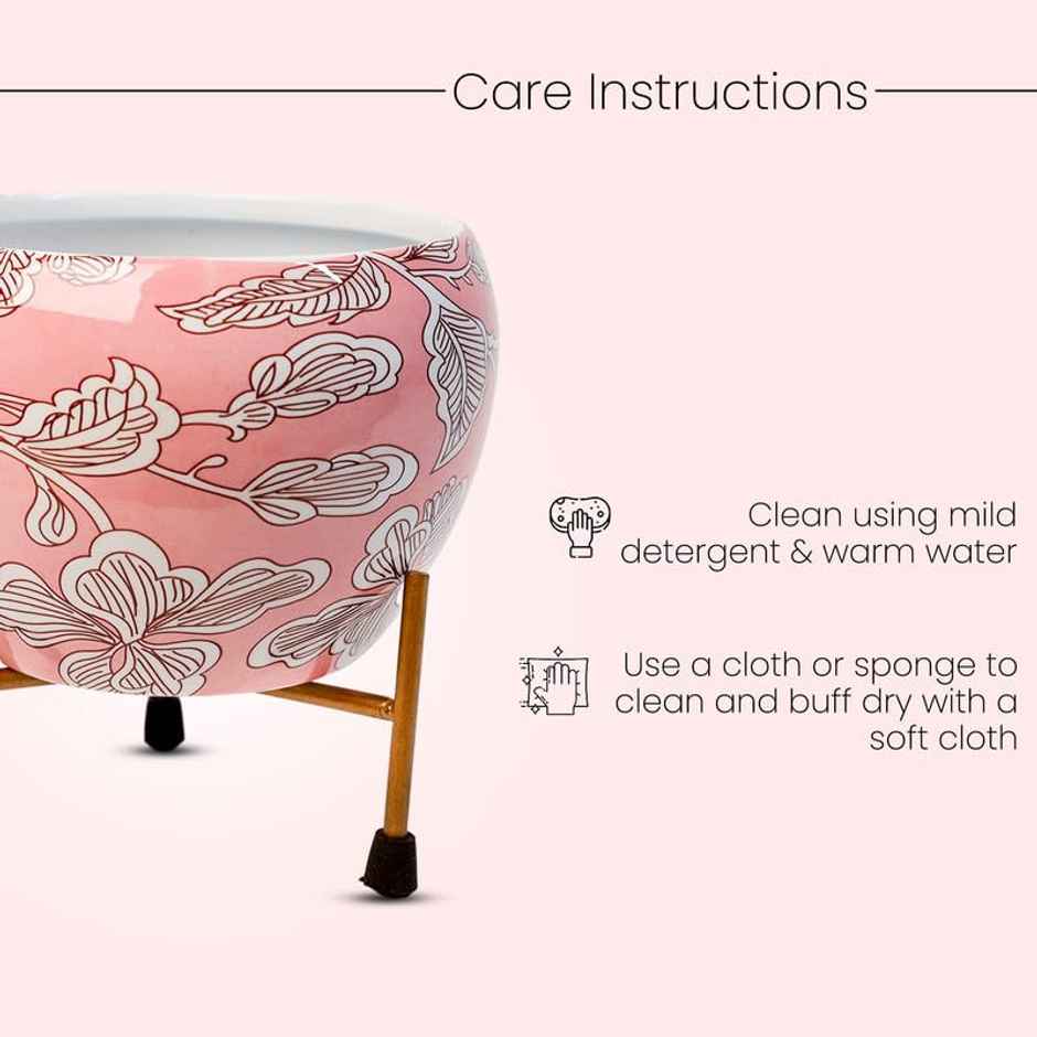 Peng Essentials Reva Home Decor Vase With Stand I Desktop/Bedroom Corner Table/Home Decor Centepie
