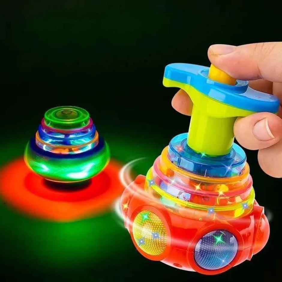 Fablue Spinning Top Magic Toy For Kids With Flashing Led Lights And Sound|Musical Toy | Multicolor