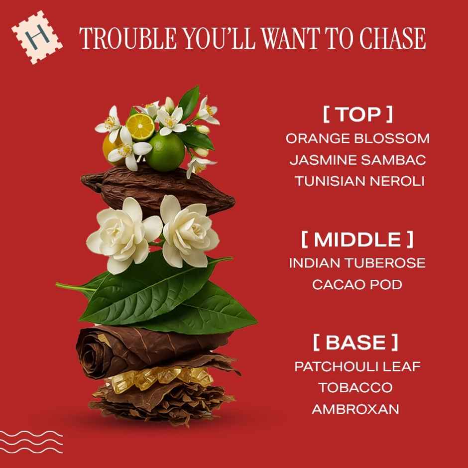 HIRA Red Flag Eau De Parfum For Women | Tuberose & Patchouli Notes