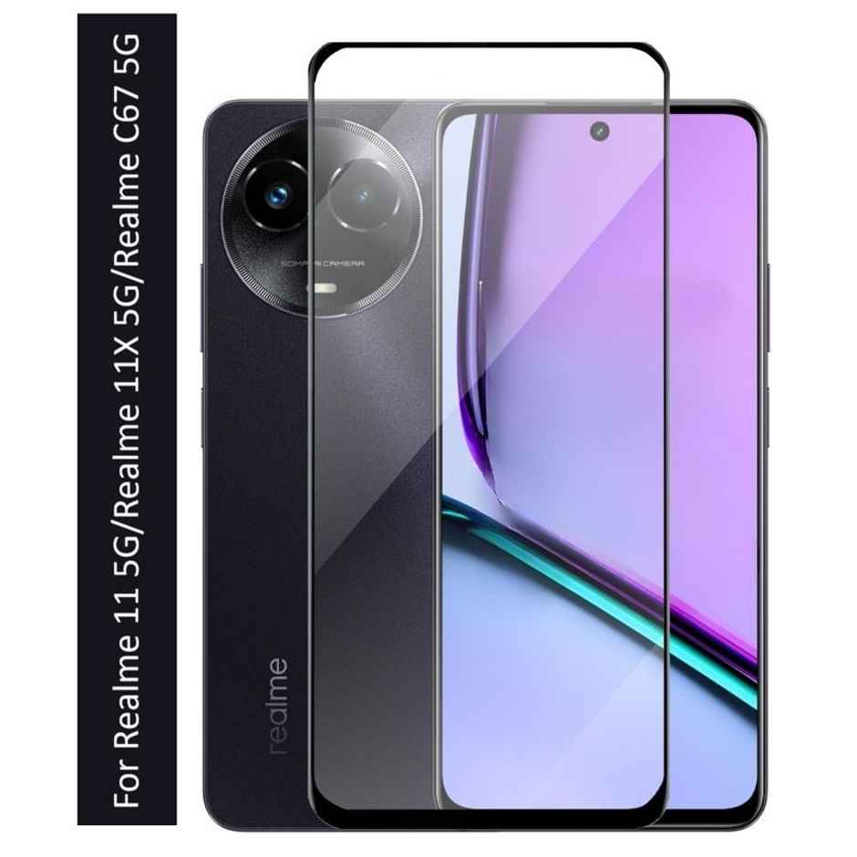 Kwine Case Realme 11 5G, Realme 11X 5G, Realme C67 5G Tempered Glass Screen Protector