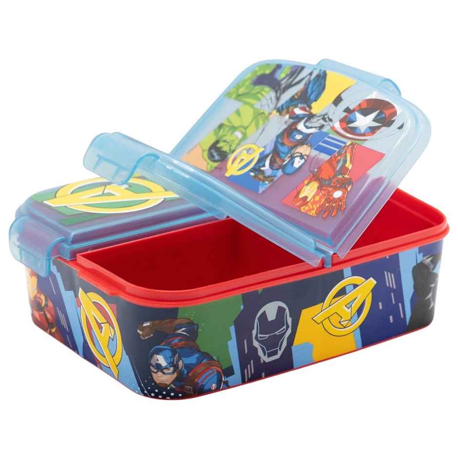 Striders Spiderman Single Compartment Lunch Box With Cutlerys Multicolor | 310 ml