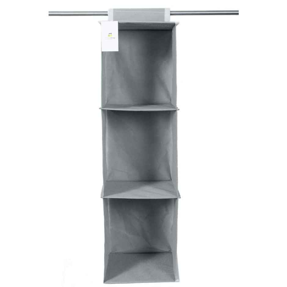 Hometrap 3 Compartment Hanging Shelf | Grey
