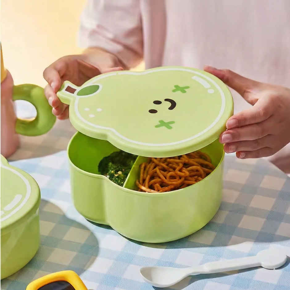 DesignLand Pear Shaped Kids Lunch Box | Green