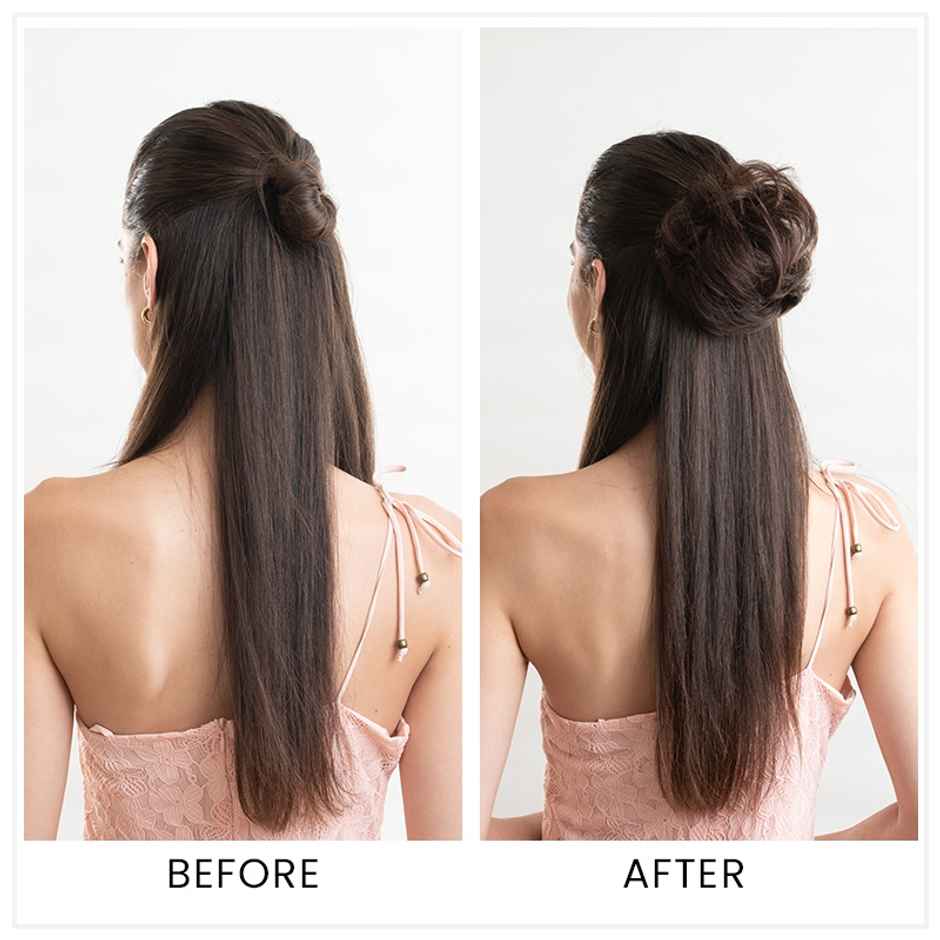 Hair Originals Messy Bun Scrunchie Natural Black