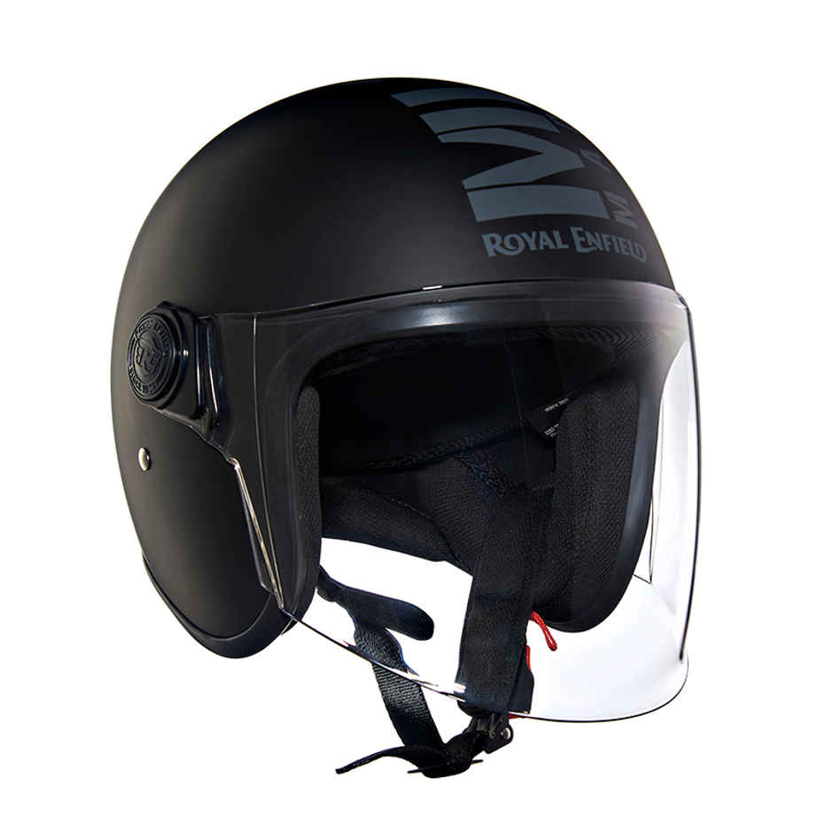 Royal Enfield Op Mlg Helmet | Matt Black And Grey | L 