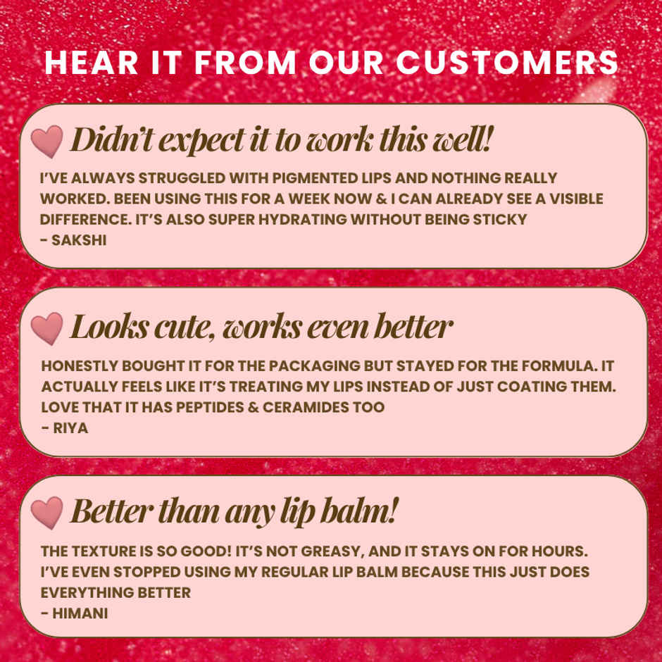 Lip Barrier Butter Balm Brightens Hydrates Dry Pigmented Lips - Cherry Frost