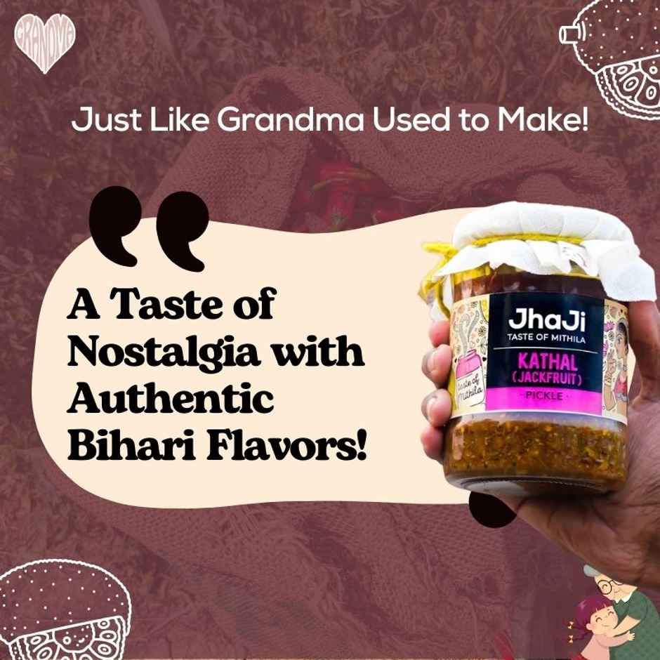 JhaJi Taste of Mithila Jackfruit Pickle Kathal ka Achaar
