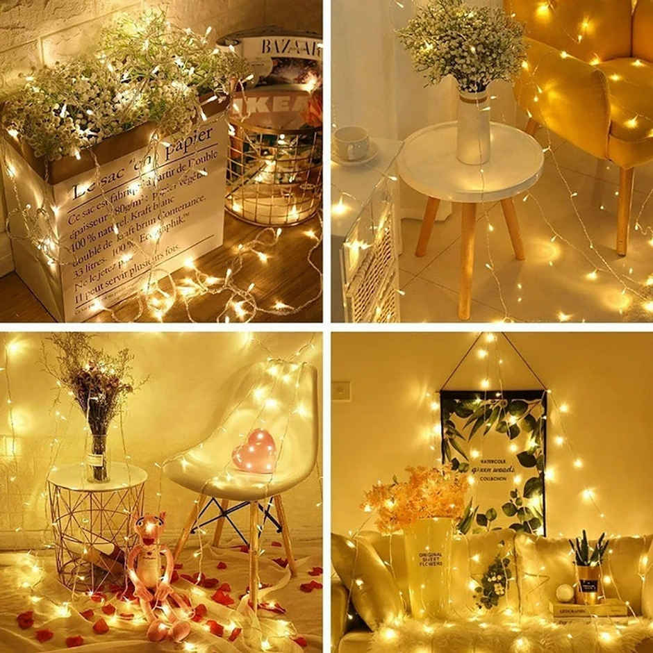 Desidiya Pixel Led String Lights | Warm White | Dynamic and Versatile For All Occasions | 22 m