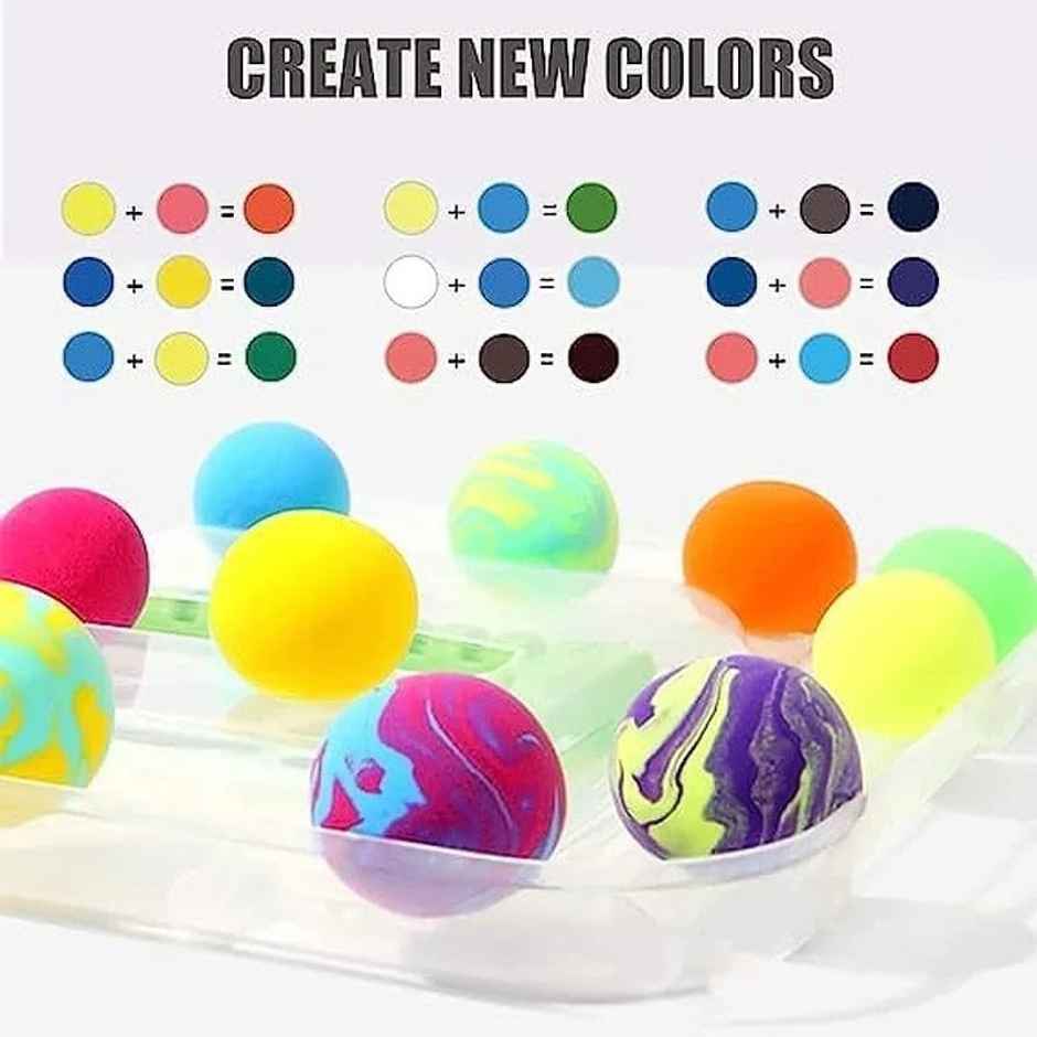 Fablue 12 Pcs Dry Colors Clay Toy for Kids - Creative Art and DIY Crafts Toy Clay for Kids