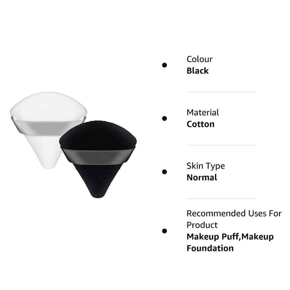 Bronson Professional Pizza Puff Triangle Makeup Beauty Blender Sponge | Color May Vary