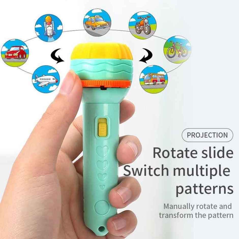 Fablue Projection Flashlight Educational Toy For Kids - Assorted