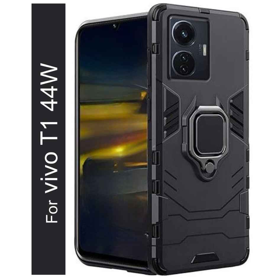 Kwine Case Vivo T1 44W Back Cover - Ring Holder Stand Case