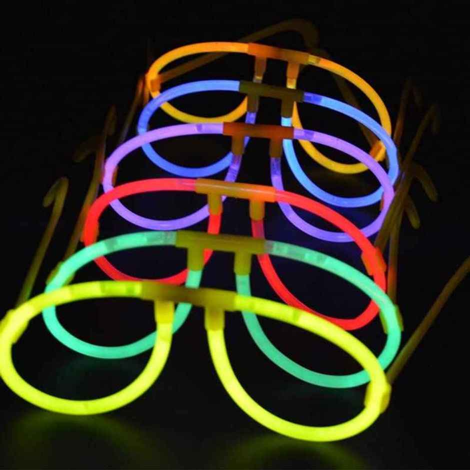 Glow In The Dark Eye Glasses/Goggles For Party | Colour May Vary | Se7en