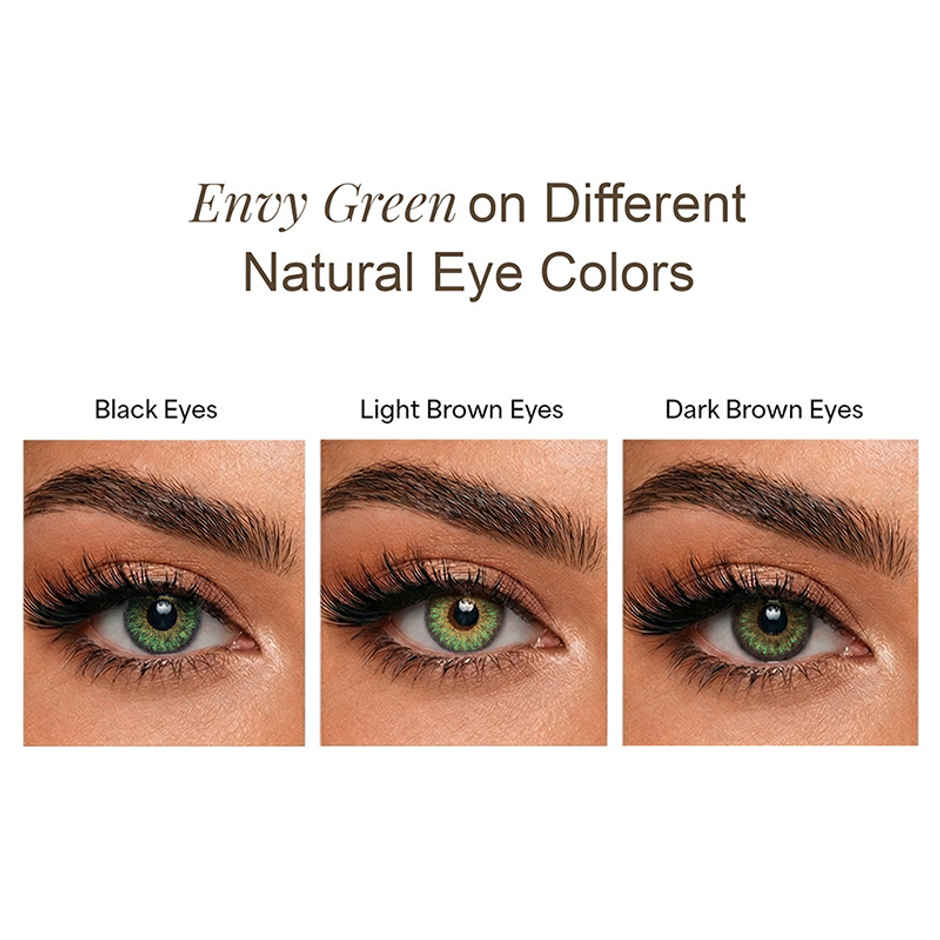 Aquacolor Candy Pack with Zero Power Daily Disposable Lens Envy Green 