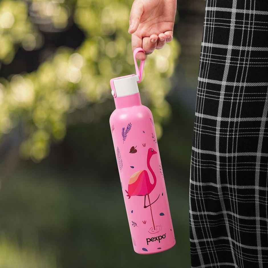 Pexpo 24 Hrs Hot & Cold Isi Certified Oslo With Printed Design Vacuum Insulated Bottle 750 ml Flask