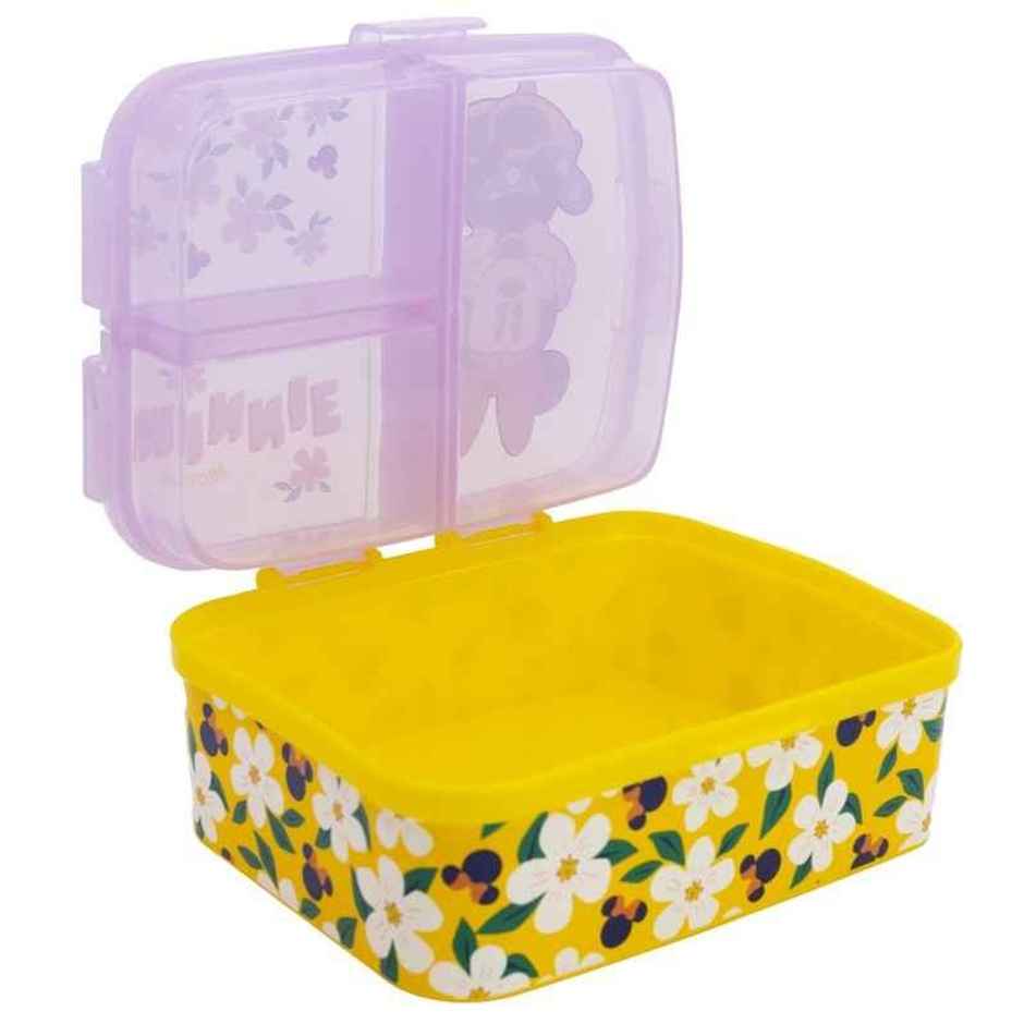 Striders Multi Compartment Rectangular Sandwich Box Minnie Sunshine | XL