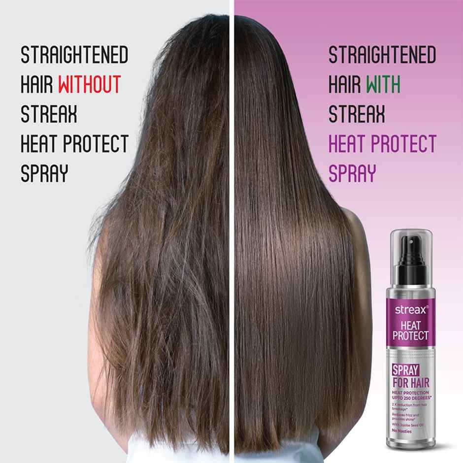 Streax Heat Protect Spray For Hair Styling Spray For Women & Men