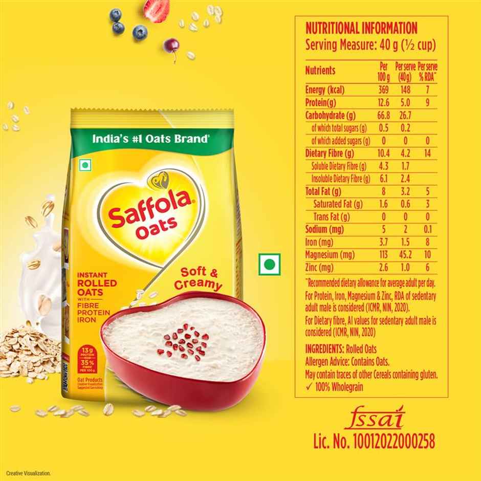 Blueberry Imported-Peru(125gms) & Saffola Plain Oats(1300gms) Combo