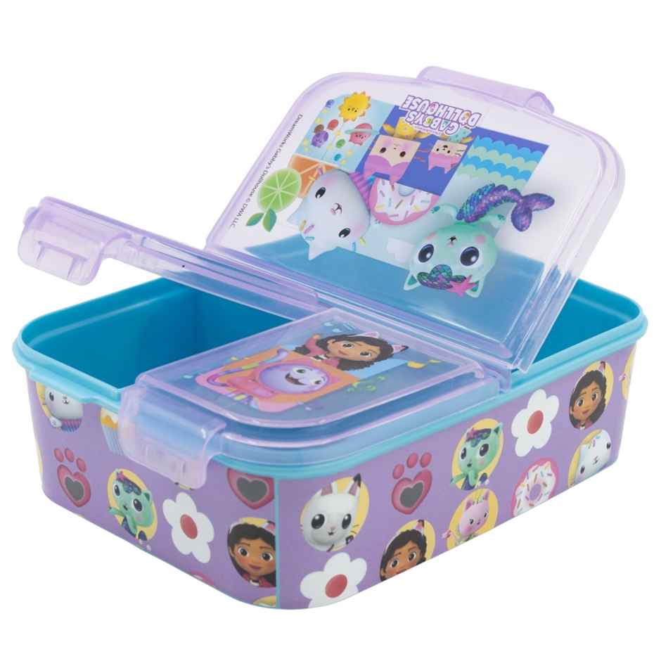 Striders Multi Compartment Rectangular Sandwich Box Gabby'S Dollhouse | XL
