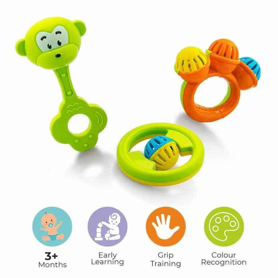 Storio Infant Acrylonitrile Butadiene Styrene (Abs) So Sweet Rattle | Multicolour