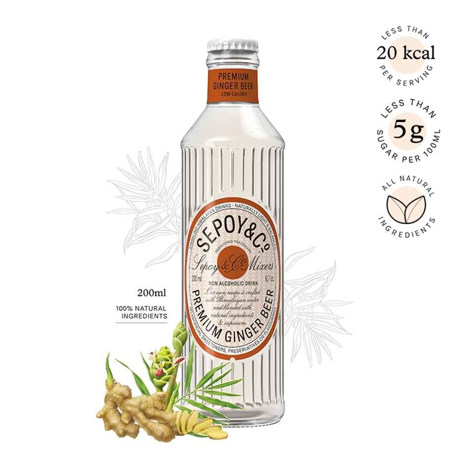 Sepoy & Co. Ginger Non Alcoholic Beer | Refreshing & Enjoyable Combo