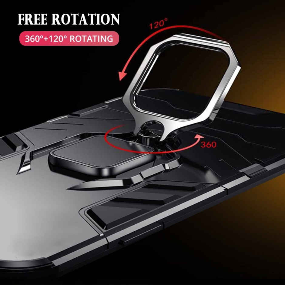 Kwine Case Realme C33 Back Cover - Ring Holder Stand Case