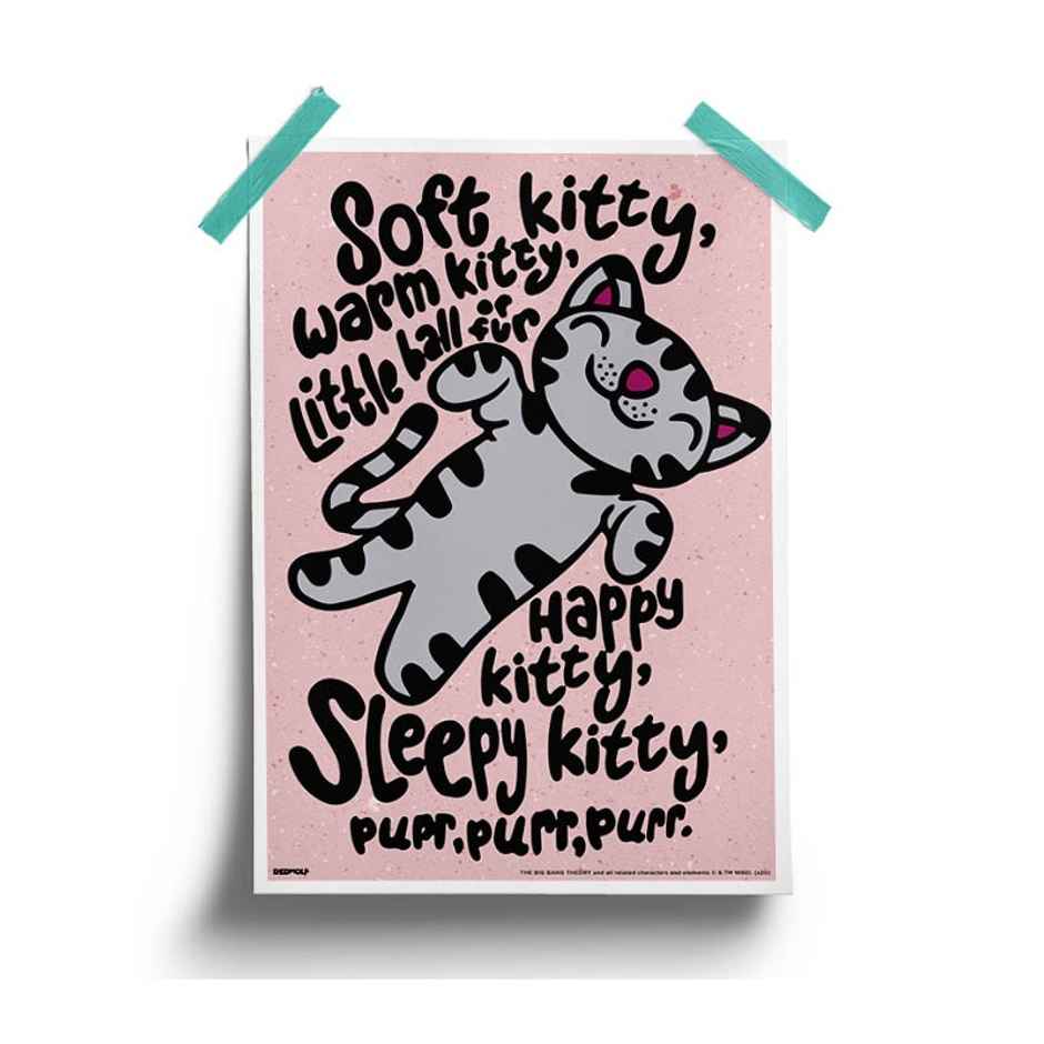 House Of Festivals Soft Kitty - The Big Bang Theory Official Poster