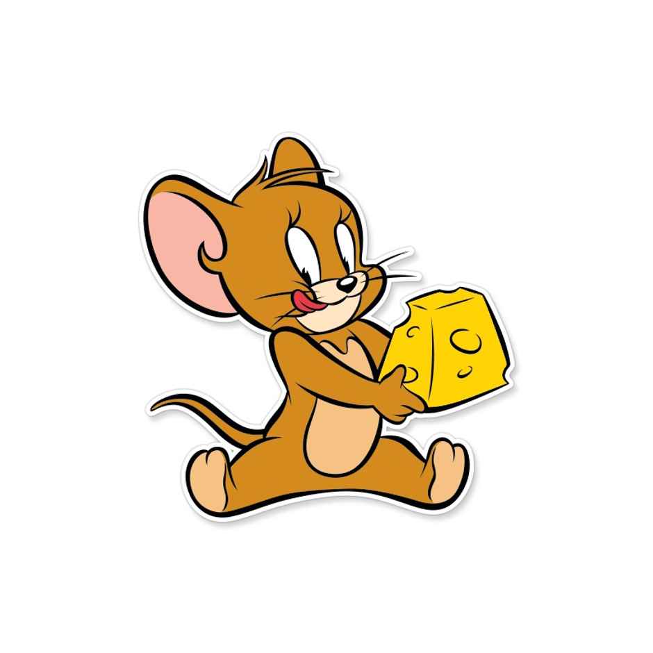 House Of Festivals Jerry Loves Cheese - Tom & Jerry Official Sticker
