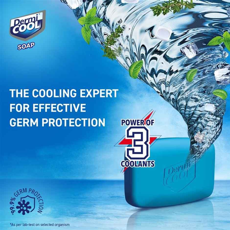 Dermicool Soap With The Power Of 3 Coolants - Camphor, Menthol, Thyme Oil