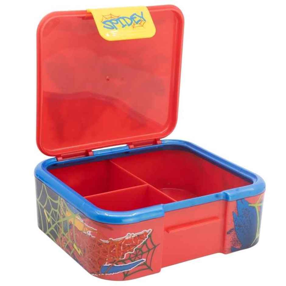 Striders Supreme Multi Compartment Sandwich Box Spiderman Moving Target