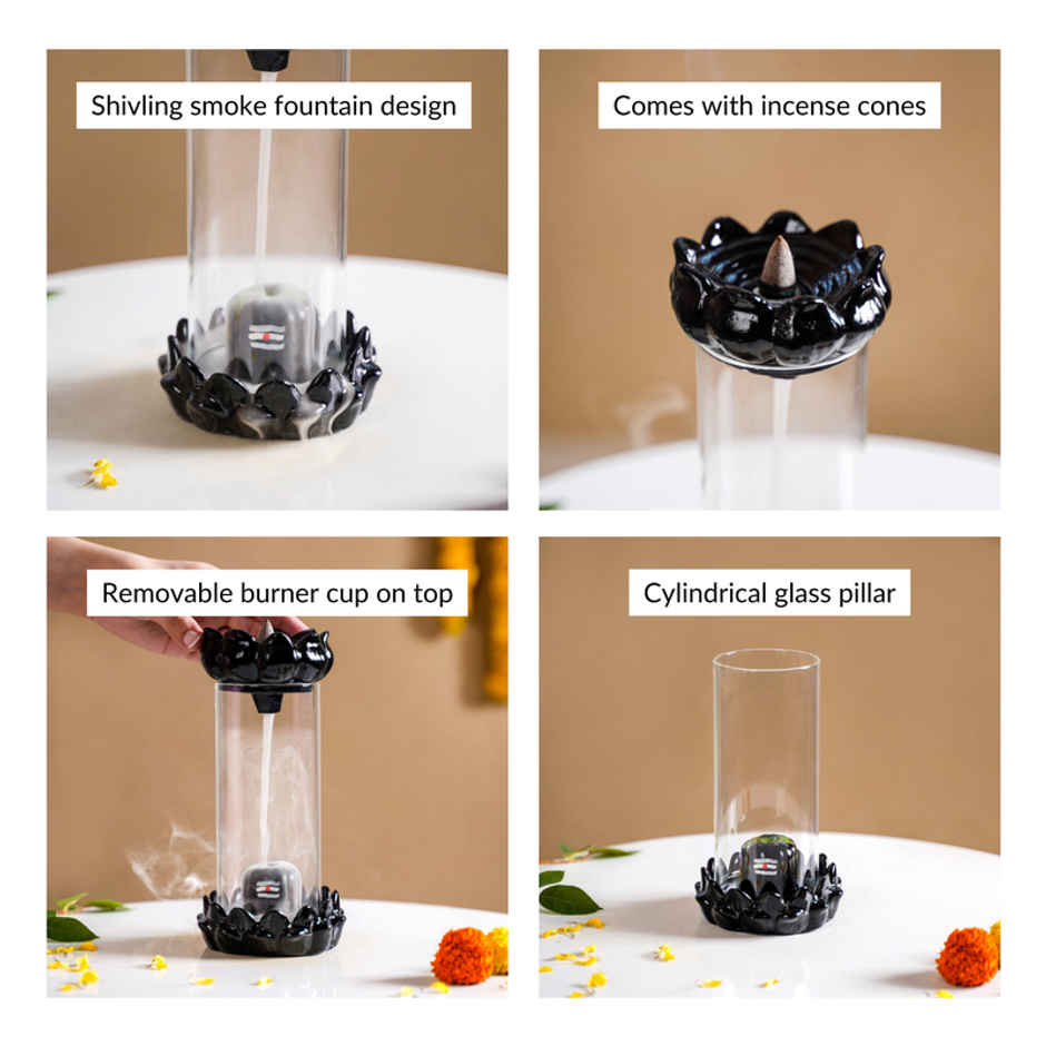 Nestasia Shivling Fountain Incense Holder