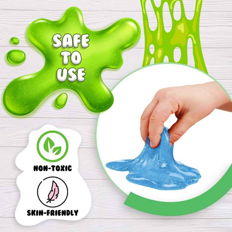 Wembley Fruit Scented Slimy Slime Gel Jelly Putty Set Art Kit For Boys Girls For Kids 3 To 10 Years