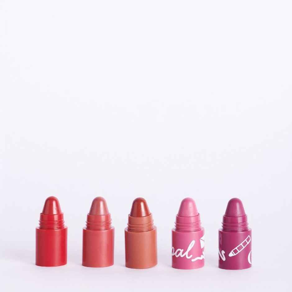 Gush Beauty Pen Pal 5-In-1 Stackable Lipstick | 4.8g | Pink, Plum, Red, Pink & Keen