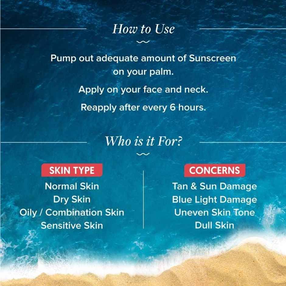 Aqualogica Detan+ Dewy Lightweight Sunscreen Gel SPF 50+ PA++++ for Normal & Dry Skin Combo