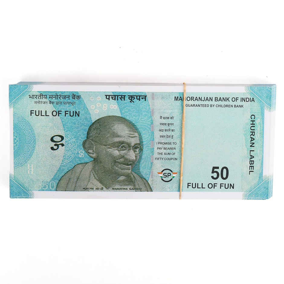 Fablue Educational Atrficial Money Play Notes for Kids -120 Pieces (6x20 pcs, Multicolor)