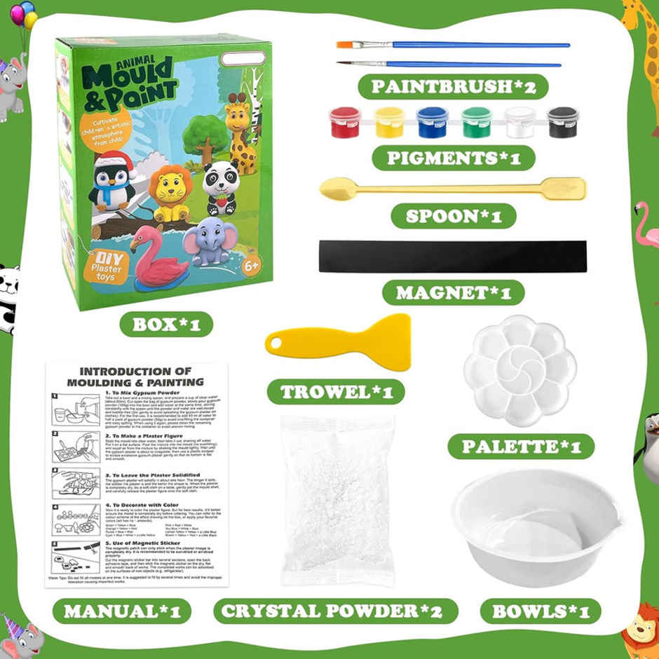 Fablue DIY 3d Animal Mould & Paint Creative