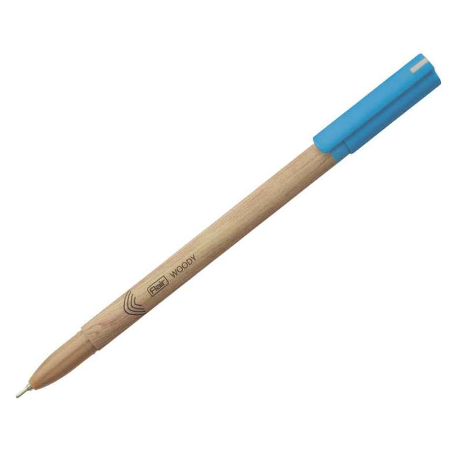 Flair Woody Ball Pen Blue Pack Of 5