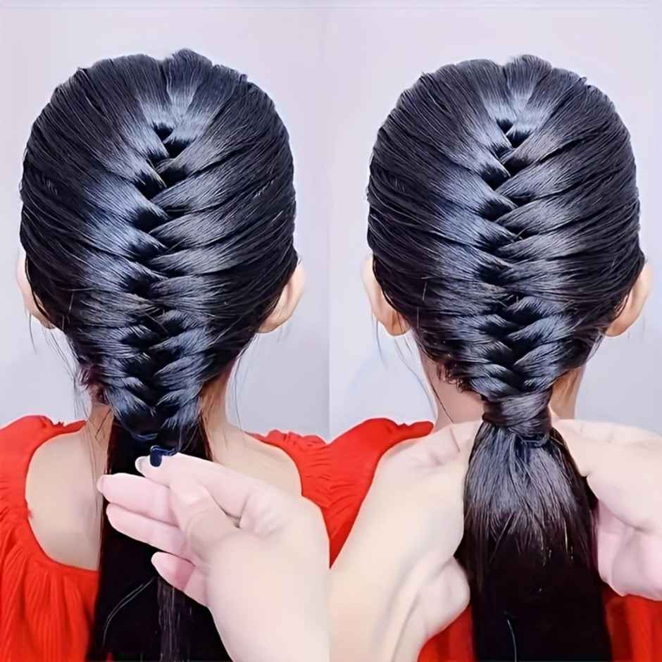 Chronex 1pc Magic Hairstyling Tool Set - Fishbone, Ponytail & Bow, Durable Plastic, All Hair Types