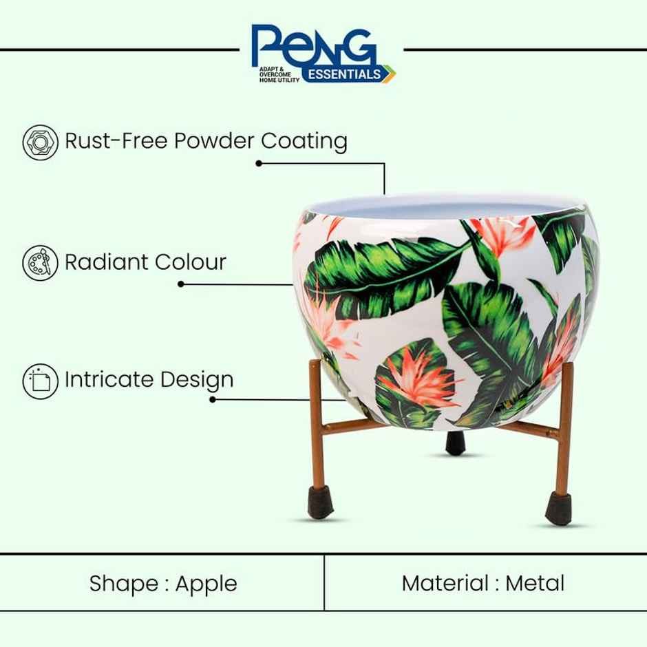 Peng Essentials Reva Home Decor Vase With Stand I Desktop, Bedroom Corner Table, Home Decor Centepc