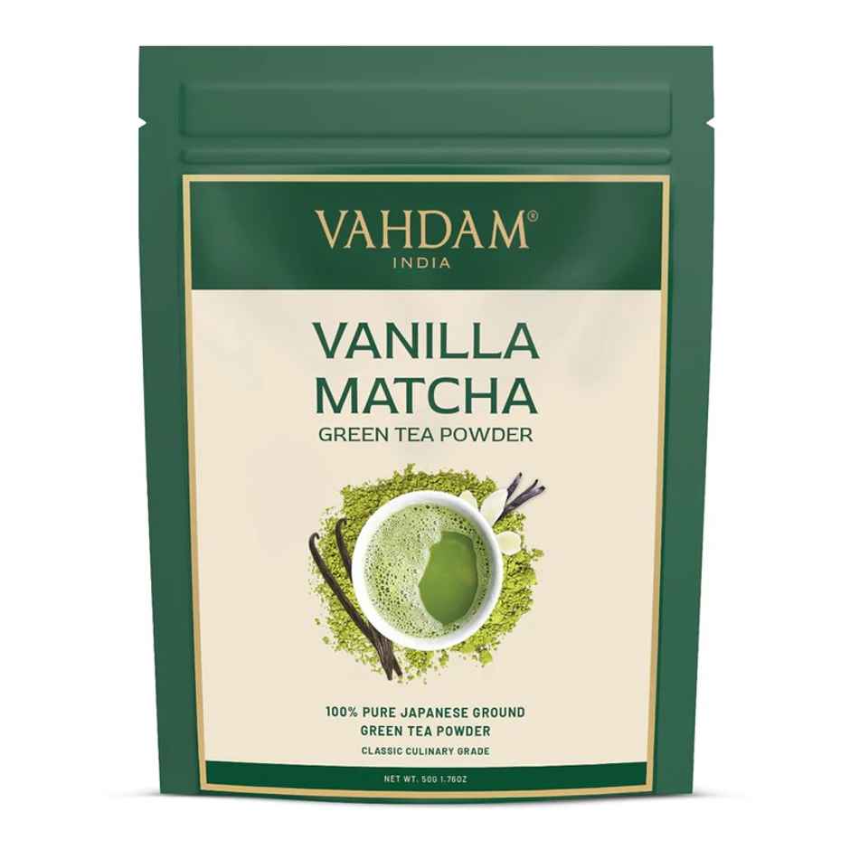 Vahdam Vanilla Matcha Green Tea Powder