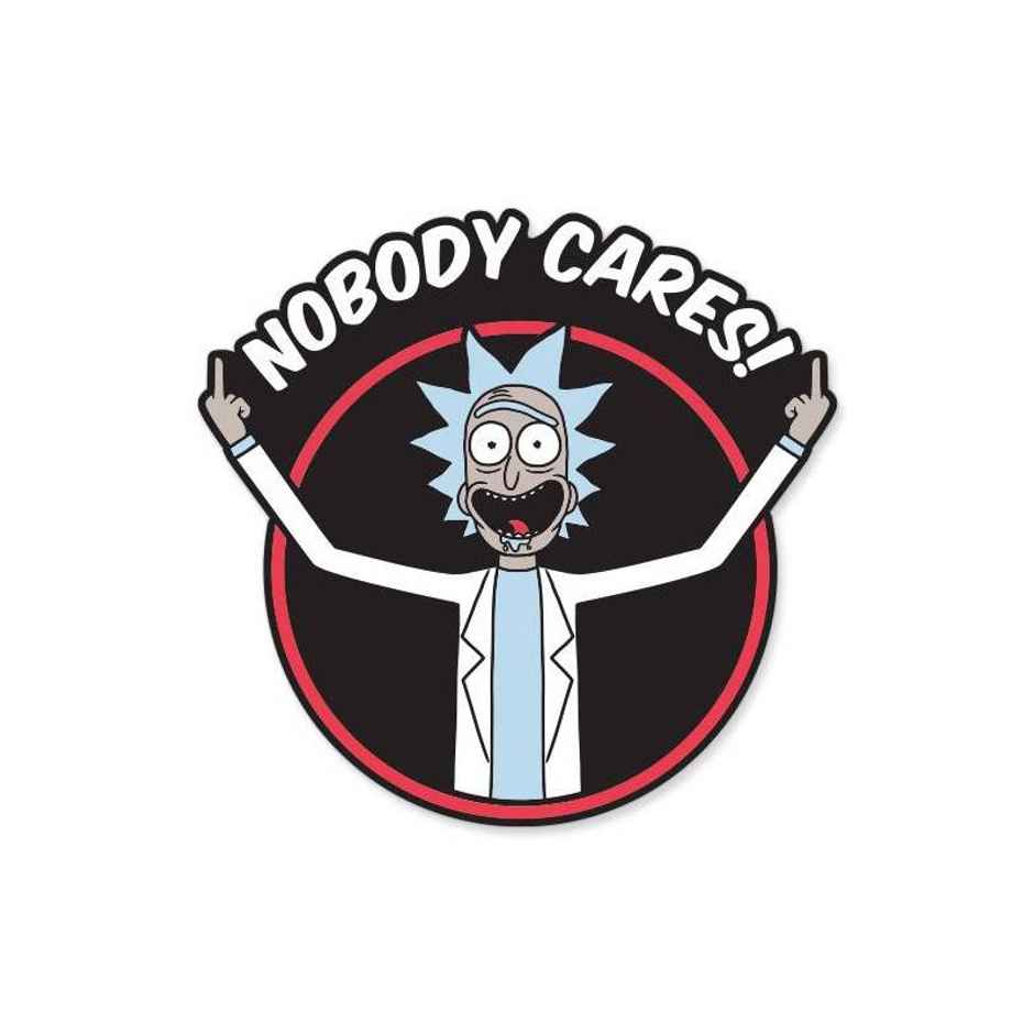 House of Festivals Rick- Nobody Cares - Rick and Morty Official Sticker