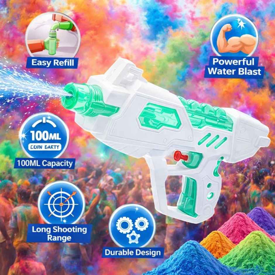 Storio Manual Water Gun Toy Powerful Water Blaster for Kids | Color Cannon