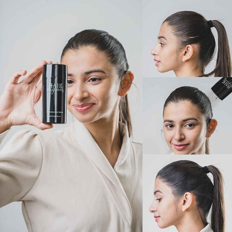 HairOriginals Hair Fibres For Thinning Hair Hair Thickening Fibers Natural Brown