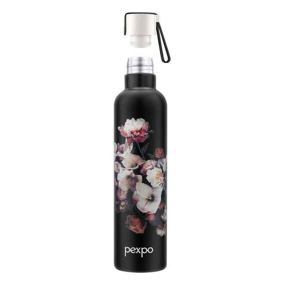 Pexpo 24 Hrs Hot & Cold Isi Certified Oslo With Printed Design Vacuum Insulated Bottle 750 ml Flask