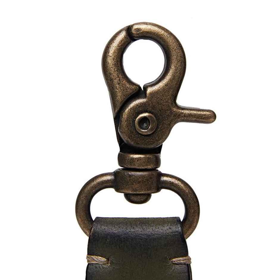 Royal Enfield Leather Key Chain | Olive