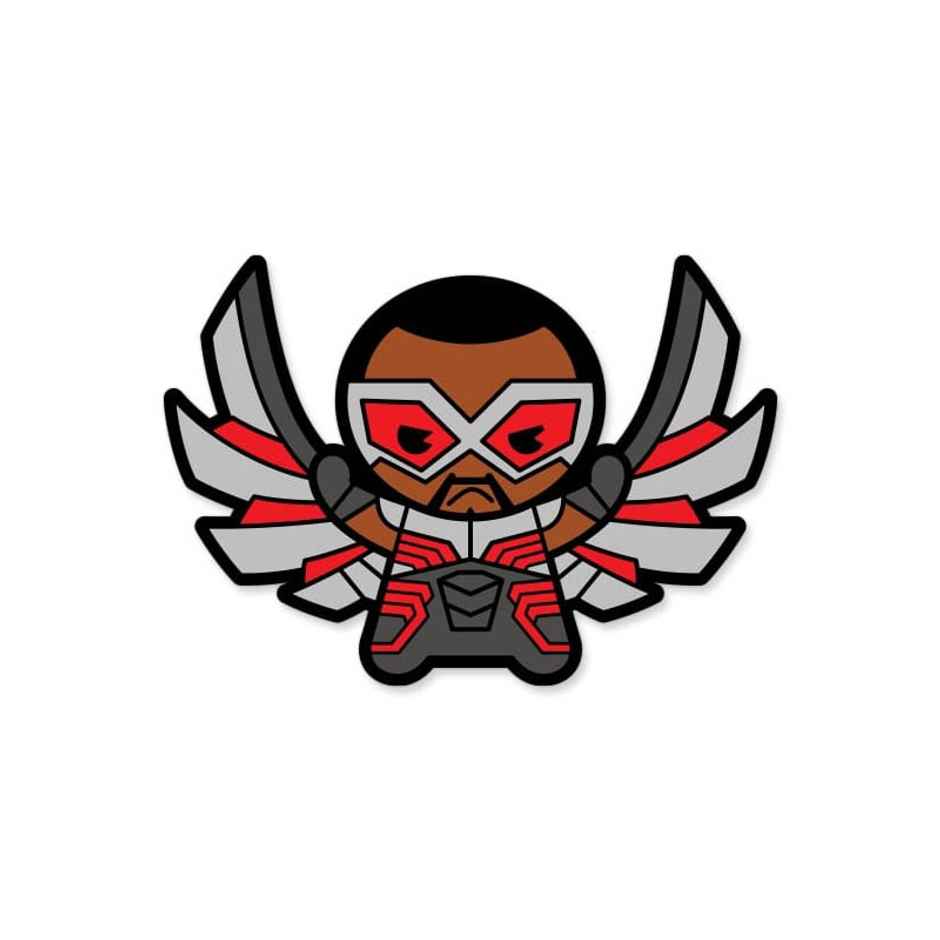 House Of Festivals Tyrion Lannister - Game Of Thrones Official Sticker (1pc) & House Of Festivals Falcon Chibi - Marvel Official Sticker (1pc) Combo