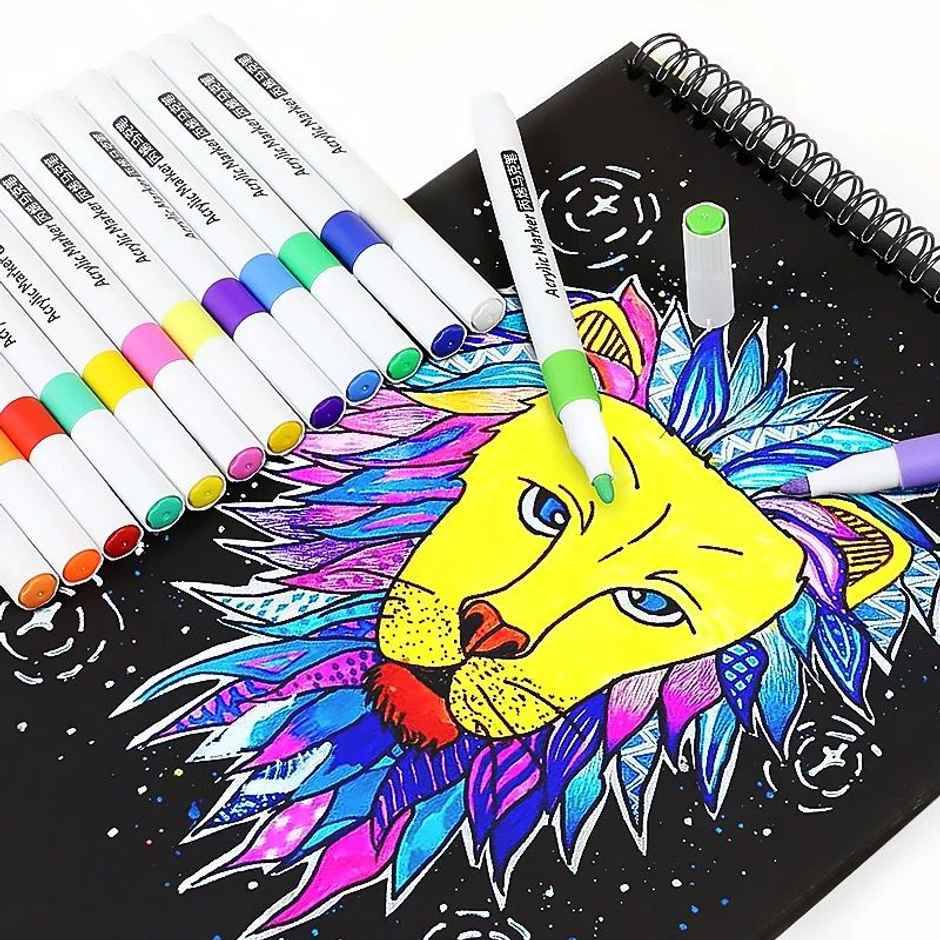 Dearjoy Acrylic Markers - Set Of 12